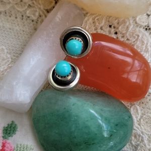 💖HP💖 Dainty sterling turquoise earrings
